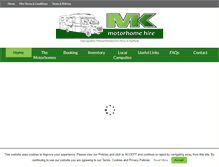 Tablet Screenshot of mkmotorhomehire.co.uk
